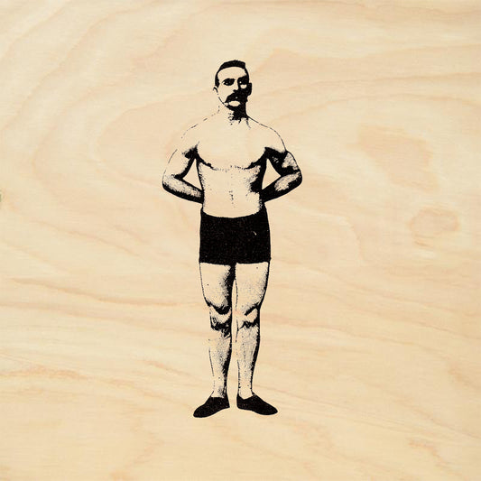 StampaFe Do it With Muscle Vintage Strongman Rubber Art Stamp