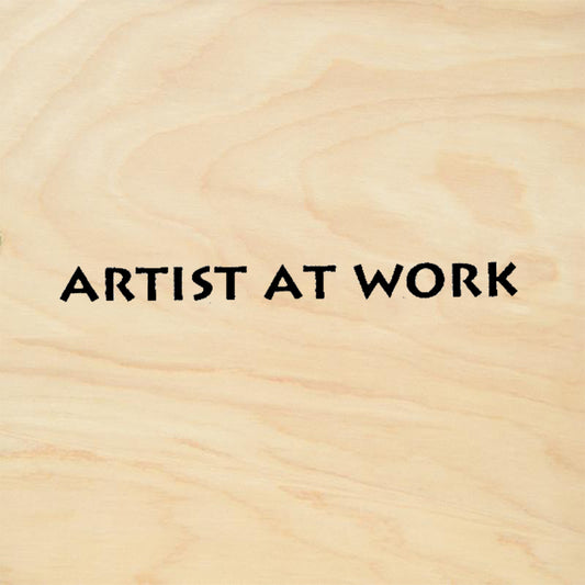 StampaFe Artist at Work Text Stamp Studio Sign Rubber Art Stamp