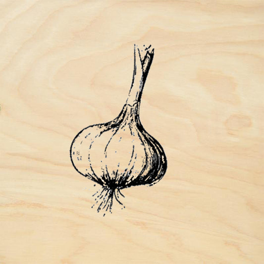 StampaFe Garlic Garlic Bulb Kitchen Herb Rubber Art Stamp