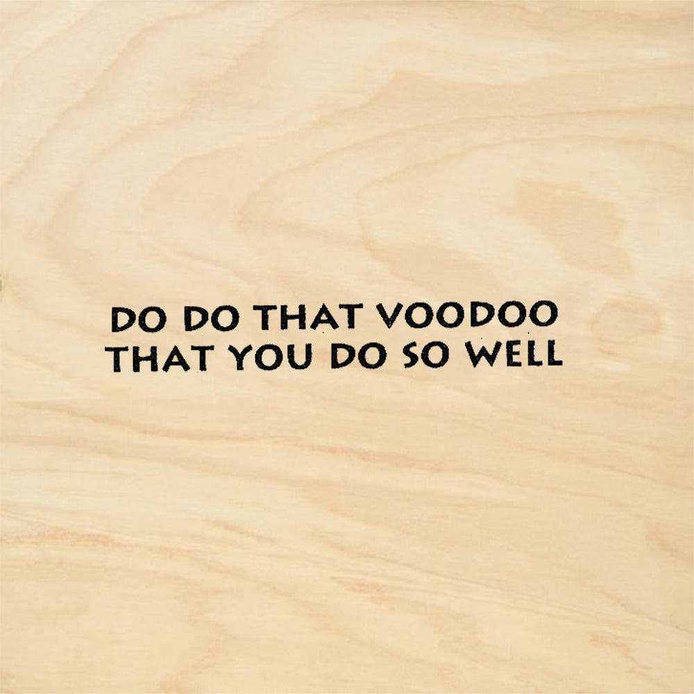 StampaFe Do That Voodoo Movie Quote Text Rubber Art Stamp