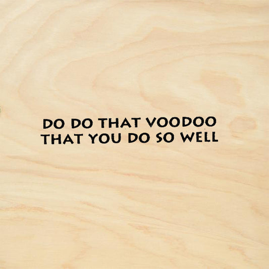 StampaFe Do That Voodoo Movie Quote Text Rubber Art Stamp