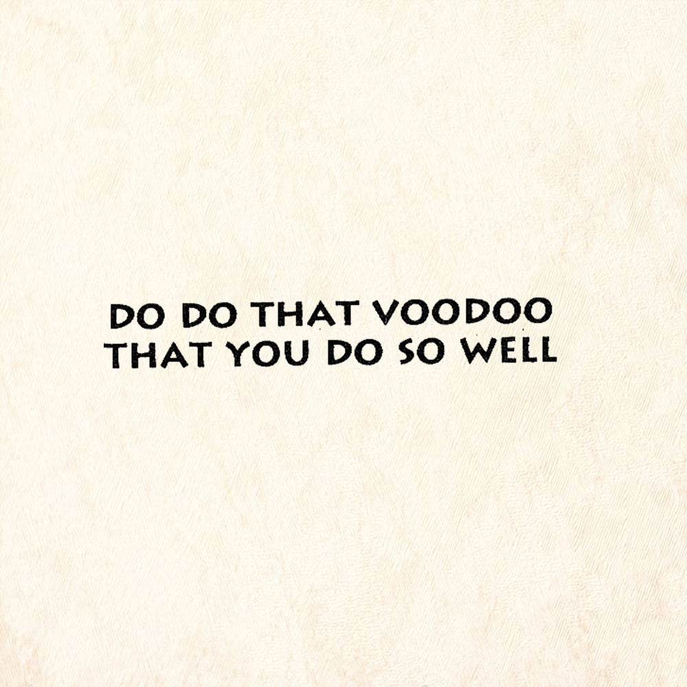 StampaFe Do That Voodoo Movie Quote Text Rubber Art Stamp