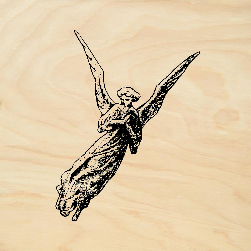StampaFe Dore Flying Angel Left Rubber Art Stamp