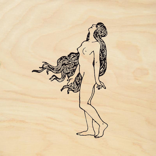StampaFe Where's My Horse? Art Nouveau Nude Figure Rubber Art Stamp