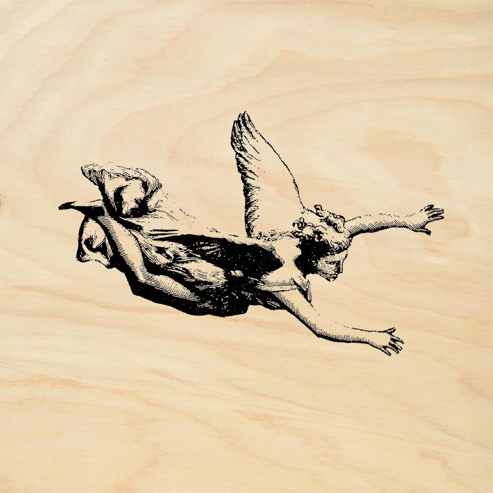 StampaFe Swooping Angel Right Dore Flying Angel Rubber Art Stamp