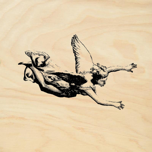 StampaFe Swooping Angel Right Dore Flying Angel Rubber Art Stamp