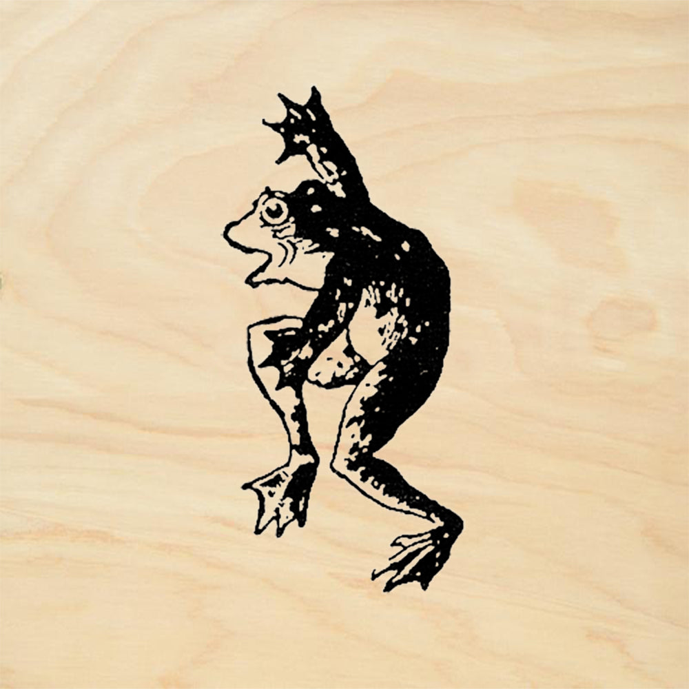 StampaFe Dancing Frog Left Cartoon Frog Dance Rubber Art Stamp