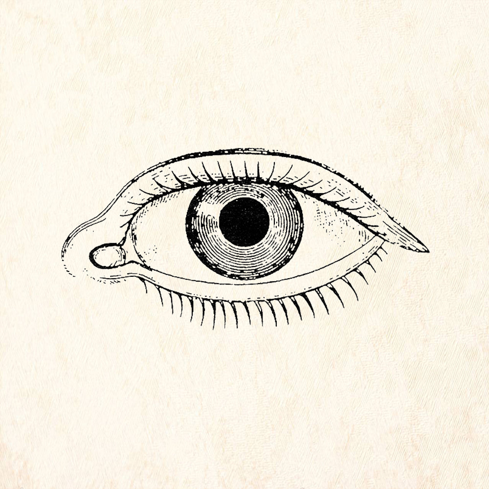 StampaFe Eye Left Detailed Human Eye Rubber Art Stamp
