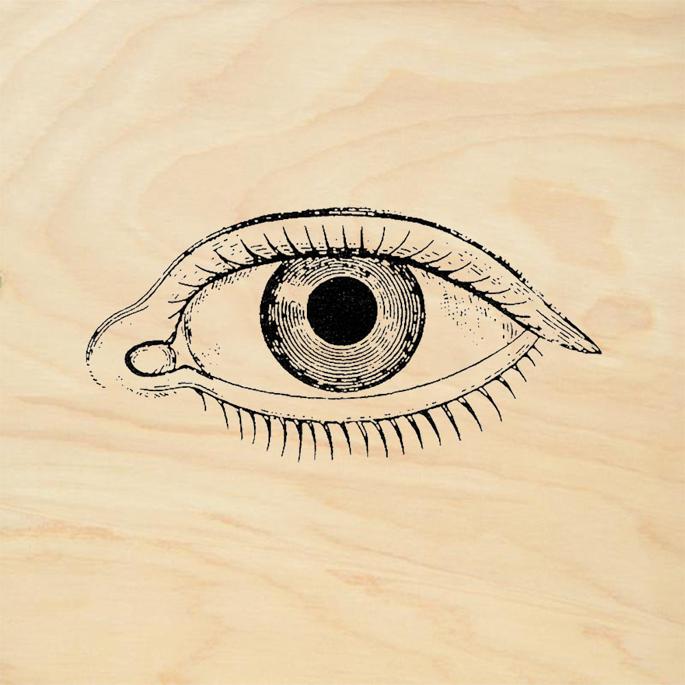 StampaFe Eye Left Human Eye Detailed Engraving Rubber Art Stamp