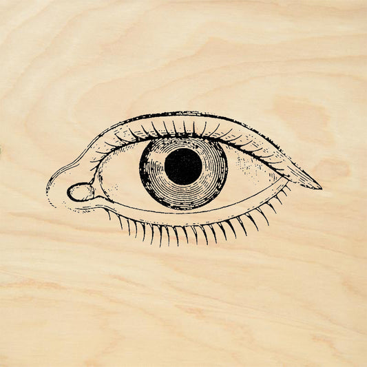 StampaFe Eye Left Human Eye Detailed Engraving Rubber Art Stamp