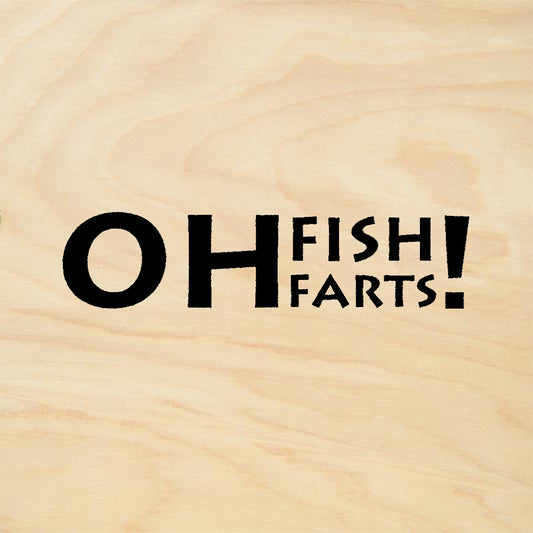 StampaFe Oh Fish Farts! Rubber Art Stamp