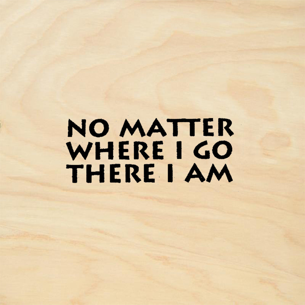 StampaFe No Matter Greco Bold Quote Mindfulness Rubber Art Stamp