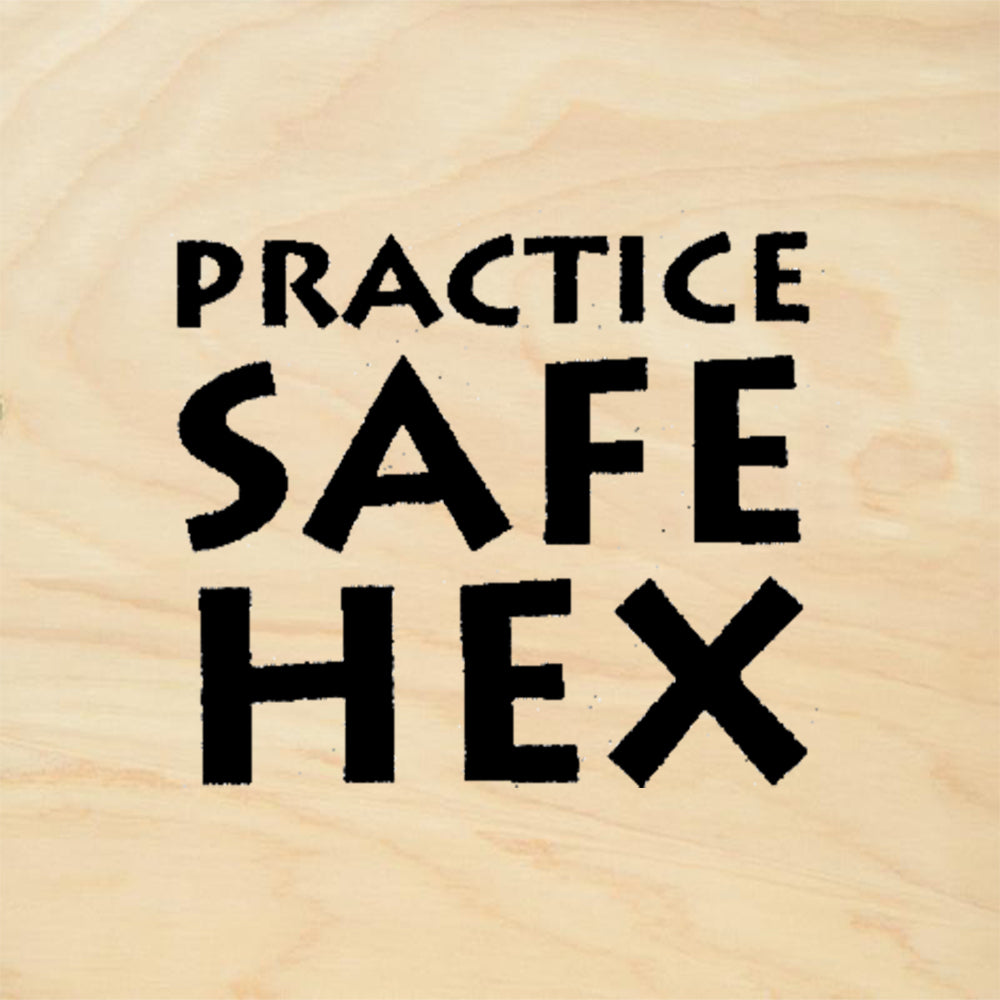 StampaFe Practice Safe Hex Rubber Art Stamp