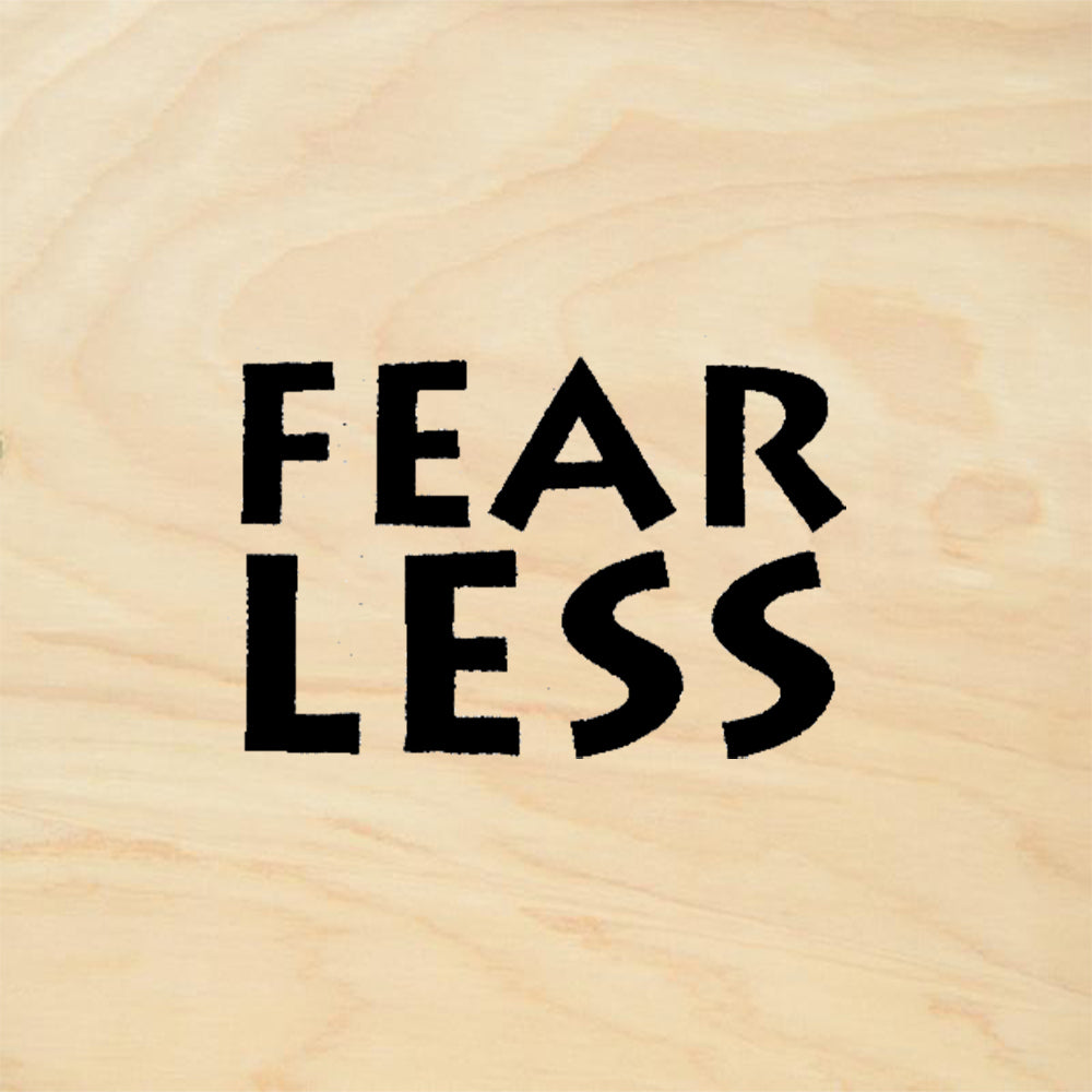 StampaFe Fear Less Bold Inspirational Word Rubber Art Stamp