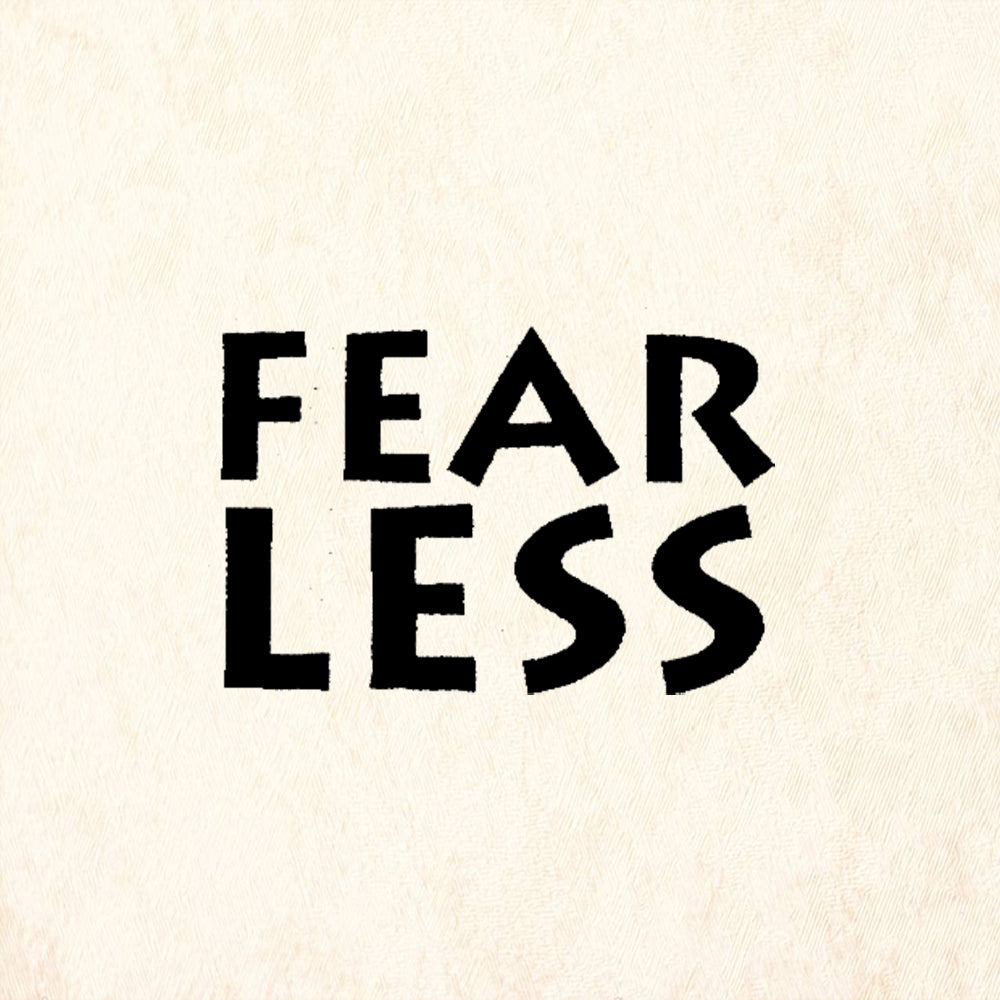StampaFe Fear Less Rubber Art Stamp