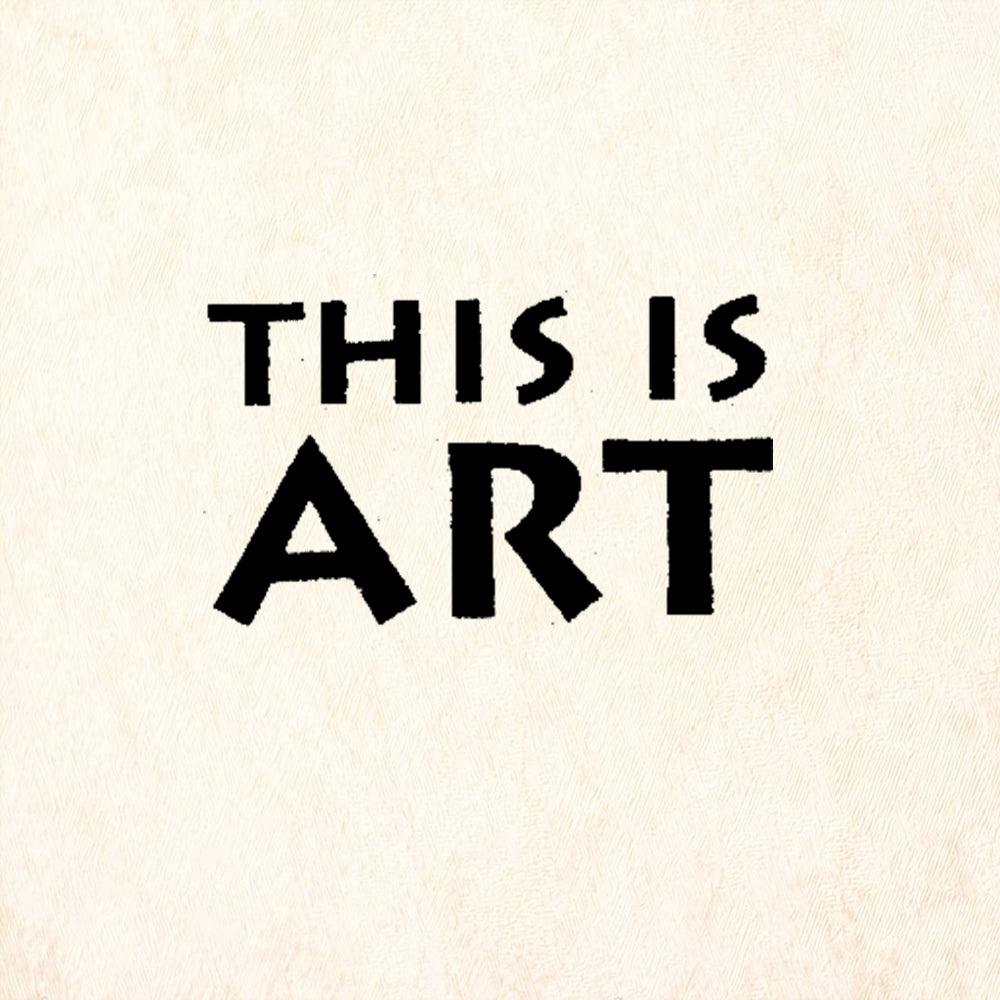 StampaFe This Is Art Rubber Art Stamp