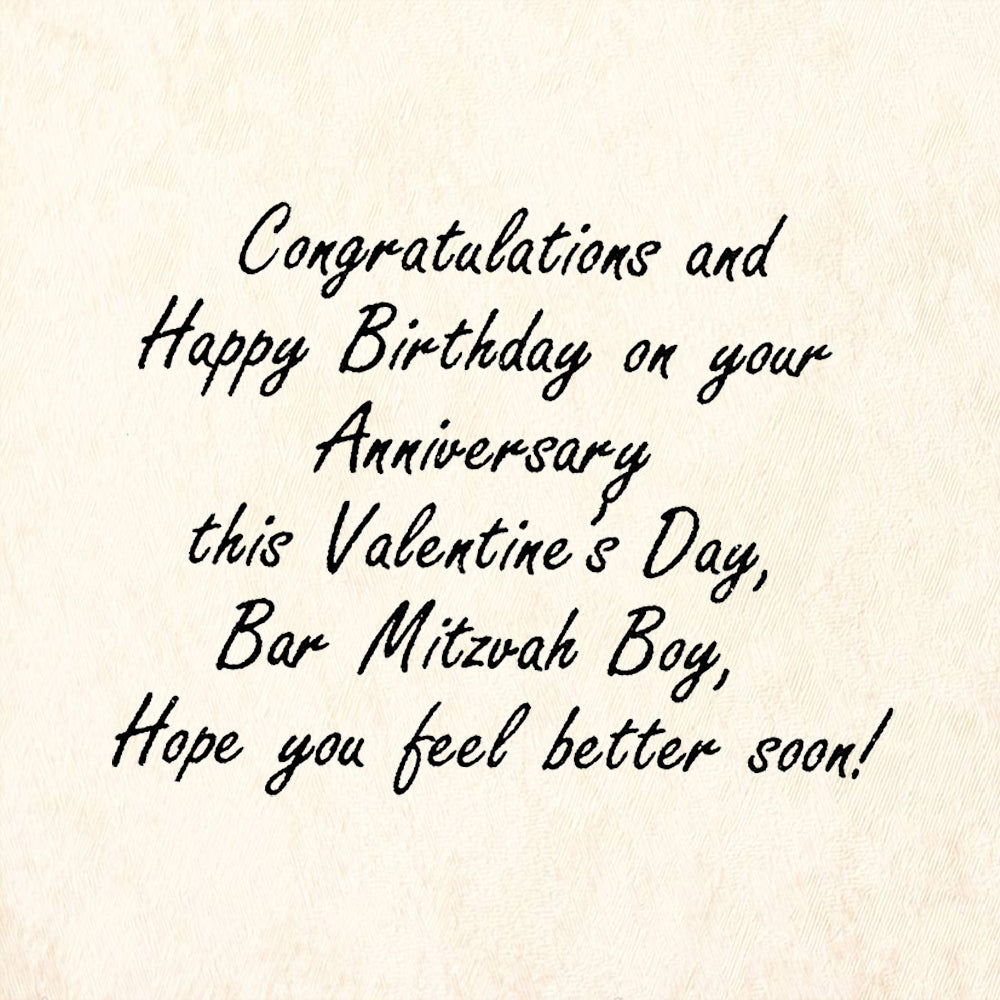StampaFe Congratulations Happy Birthday Bar Mitzvah Boy Rubber Art Stamp