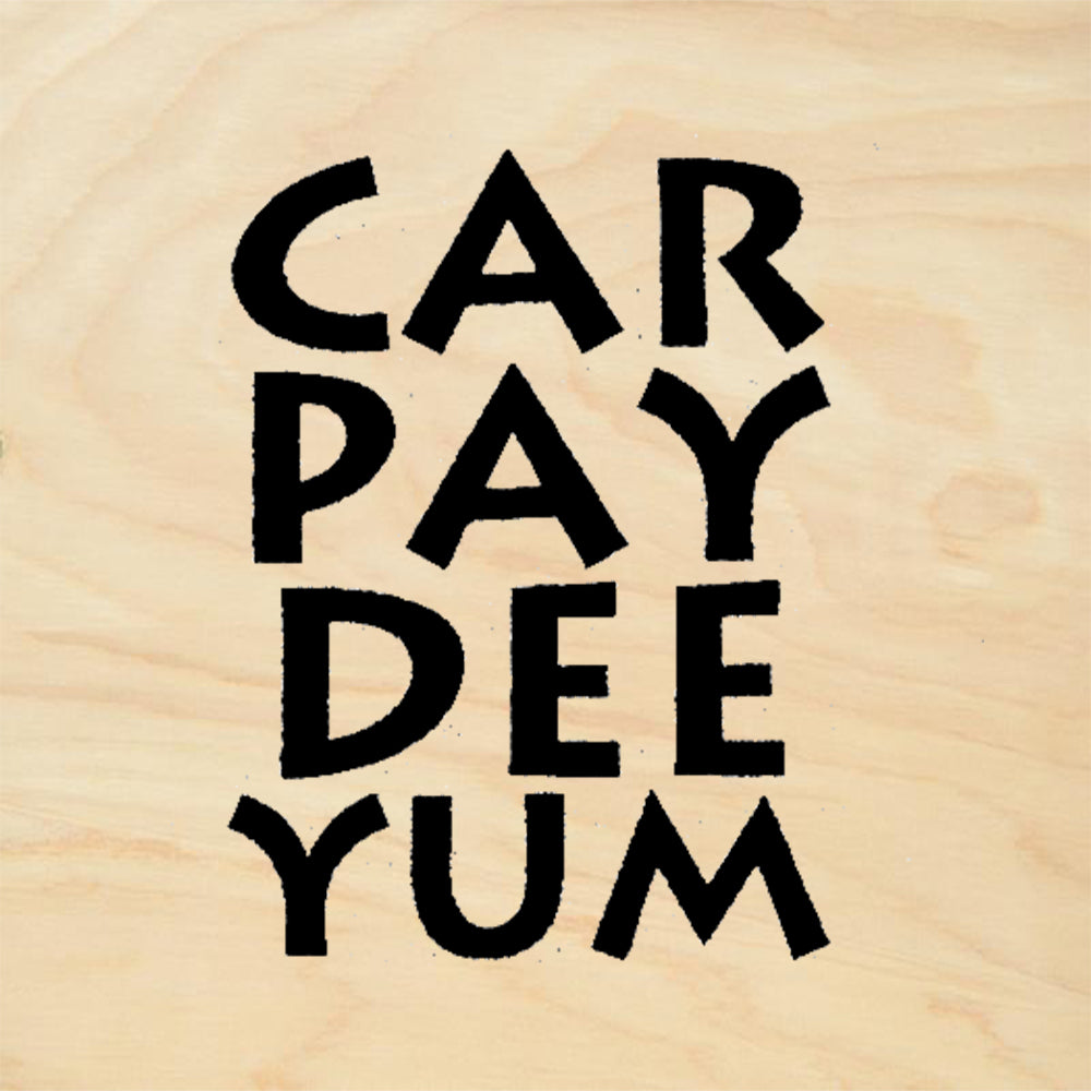 StampaFe Carpay Deeyum Greco Stacked Block Carpe Diem Rubber Art Stamp
