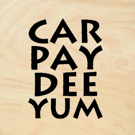 StampaFe Carpay Deeyum Greco Stacked Block Carpe Diem Rubber Art Stamp