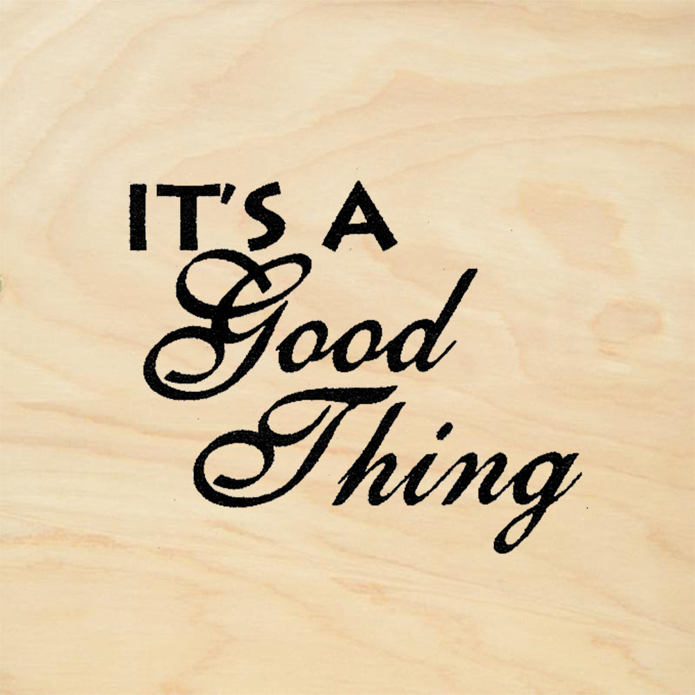 StampaFe It's Good Thing Mixed Font Text Rubber Art Stamp