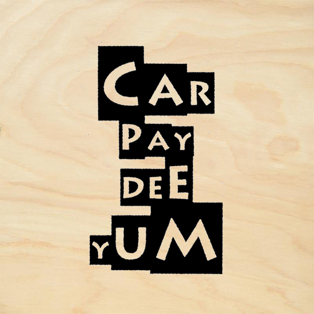 StampaFe Carpay Deeyum Blocks Bold Block Carpe Diem Rubber Art Stamp