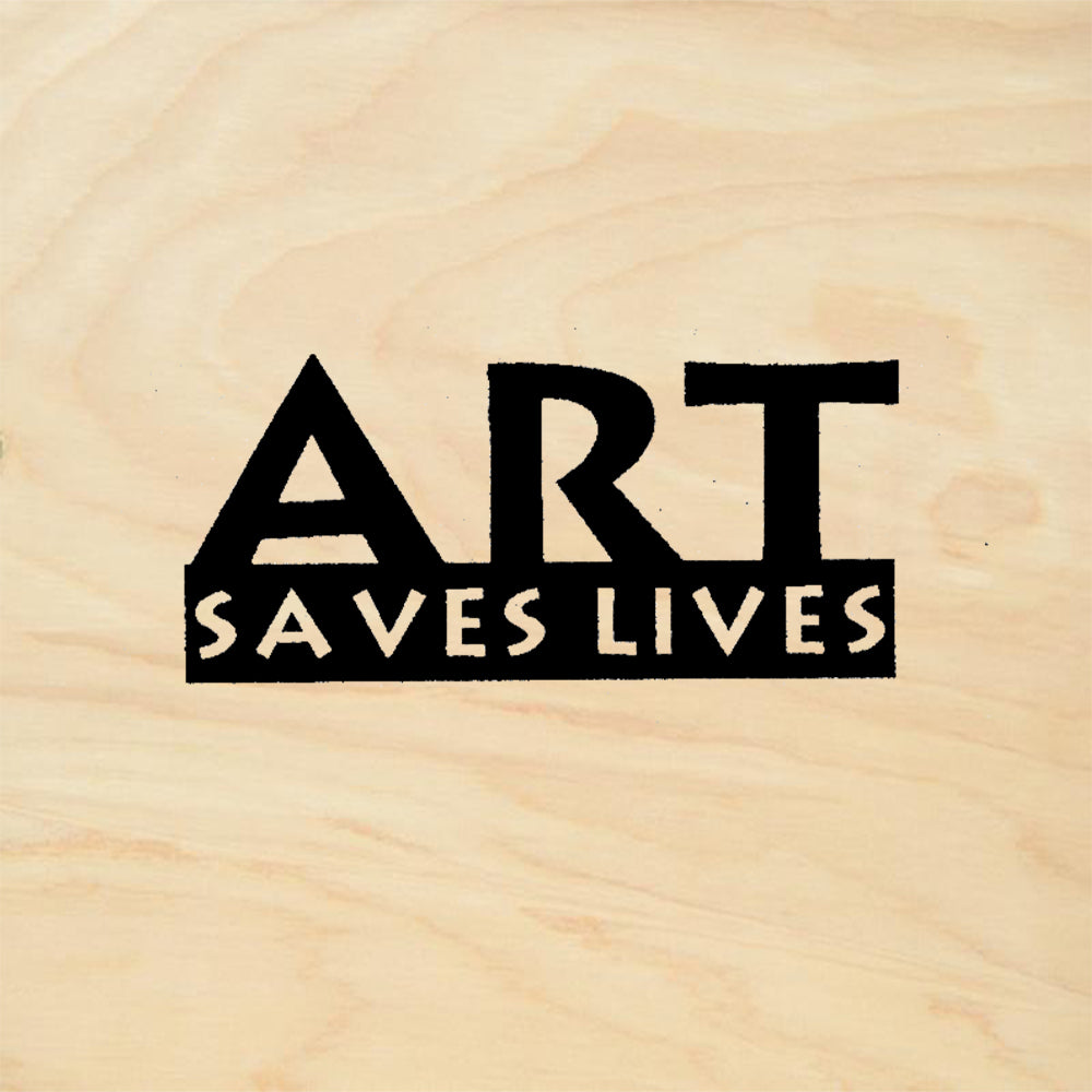 StampaFe Art Saves Lives Bold Statement Rubber Art Stamp