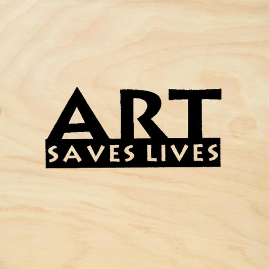 StampaFe Art Saves Lives Bold Statement Rubber Art Stamp