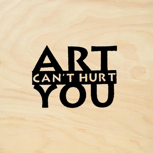 StampaFe Art Can't Hurt You Bold Statement Rubber Art Stamp