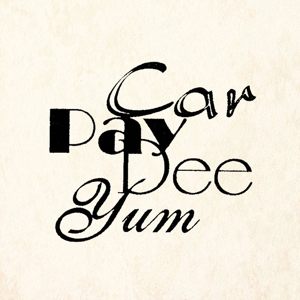 StampaFe Car Pay Dee Yum Mixed Font Rubber Art Stamp