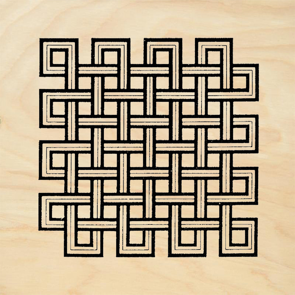 StampaFe Mystical Knot Large Interlocking Grid Rubber Art Stamp