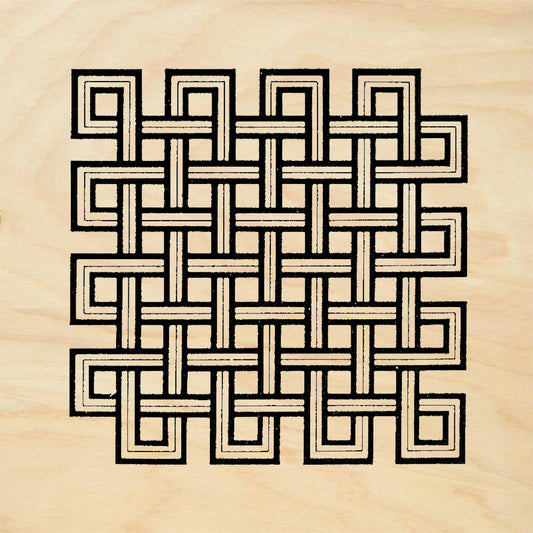 StampaFe Mystical Knot Large Celtic Square Knot Grid Rubber Art Stamp