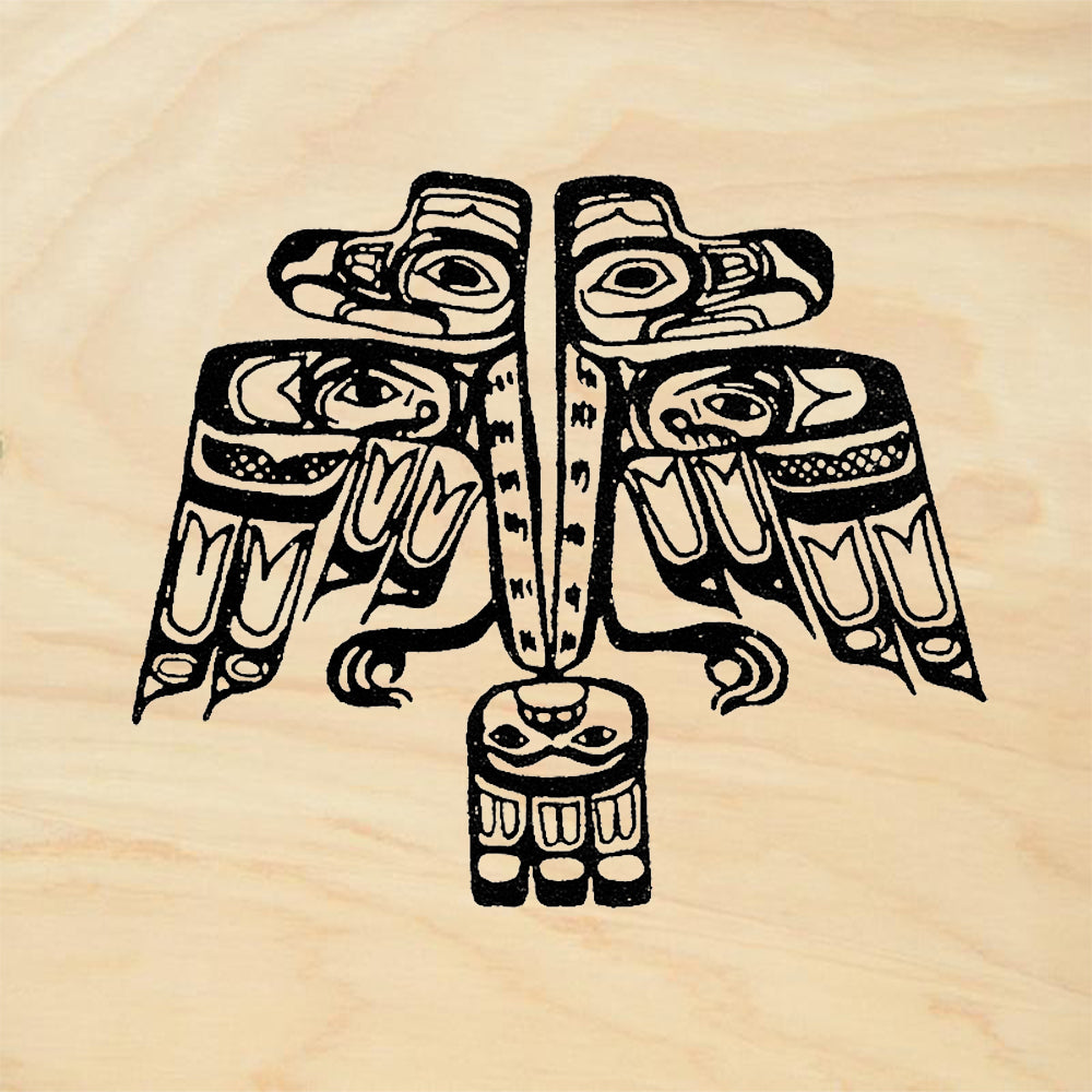 StampaFe Double Thunder Bird Haida Thunderbird Northwest Rubber Art Stamp