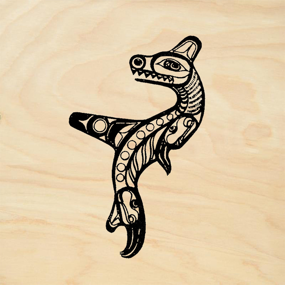 StampaFe Haida Whale Northwest Coast Killer Whale Rubber Art Stamp
