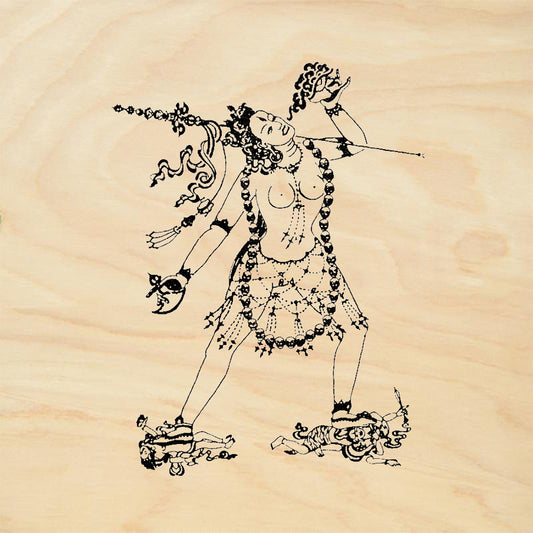 StampaFe Vajra Yogini Tibetan Tantric Deity Dancing Figure Rubber Art Stamp