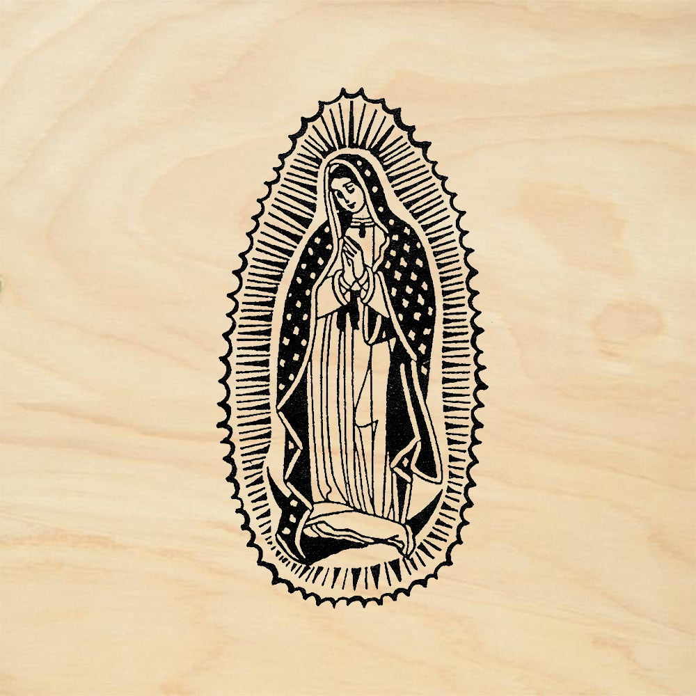StampaFe Guadalupe Our Lady of Guadalupe Icon Rubber Art Stamp