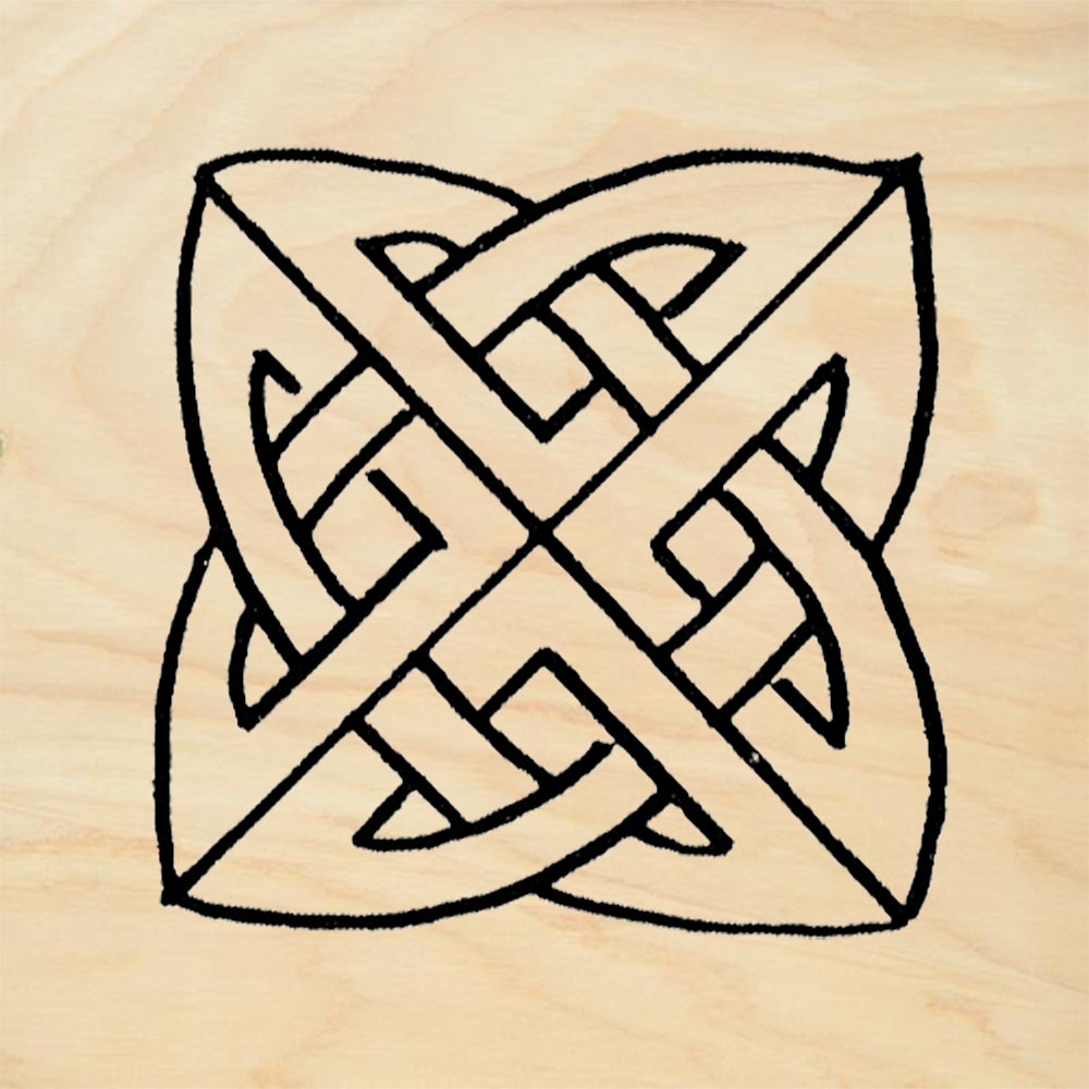StampaFe Square Celtic Knot Medallion Rubber Art Stamp