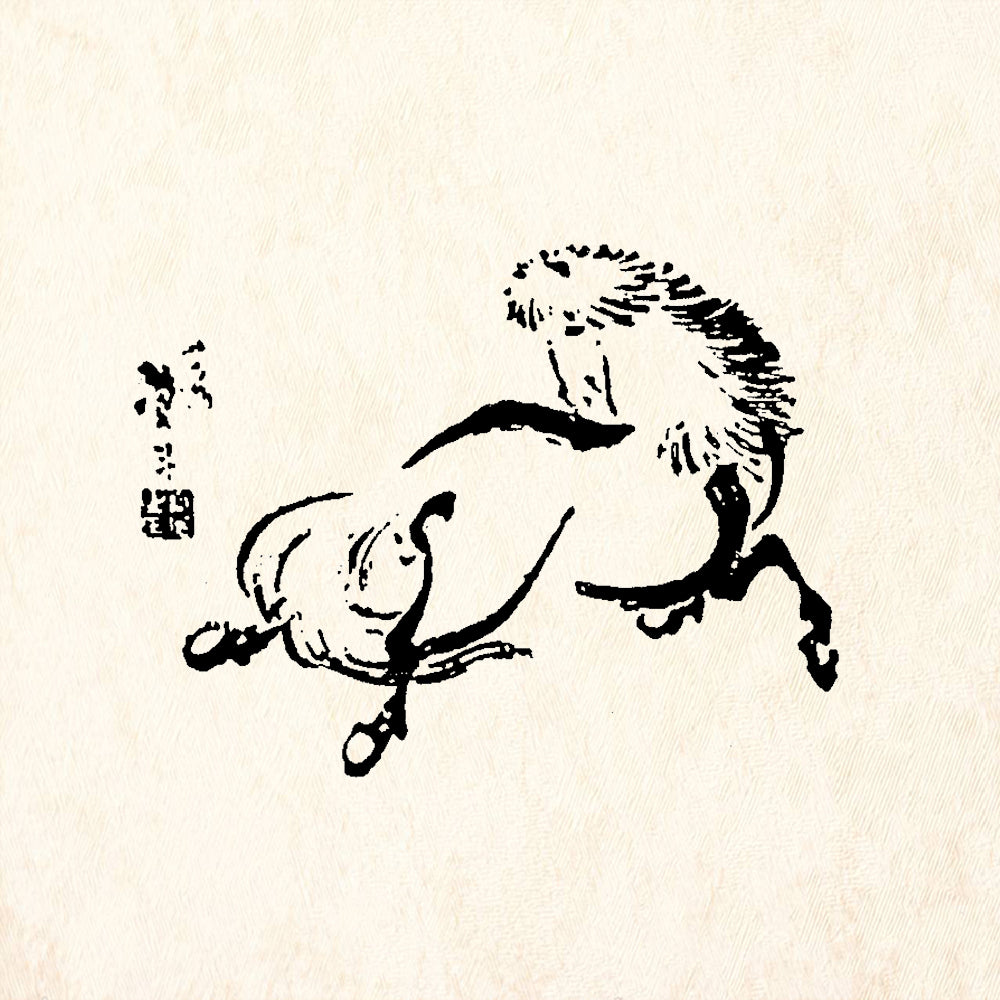 StampaFe Tang Horse Rearing Horse Rubber Art Stamp