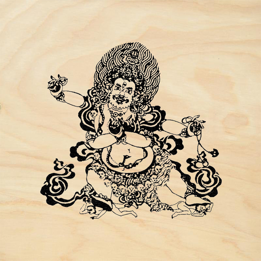 StampaFe Vairocana Wrathful Tibetan Deity Tantric Rubber Art Stamp