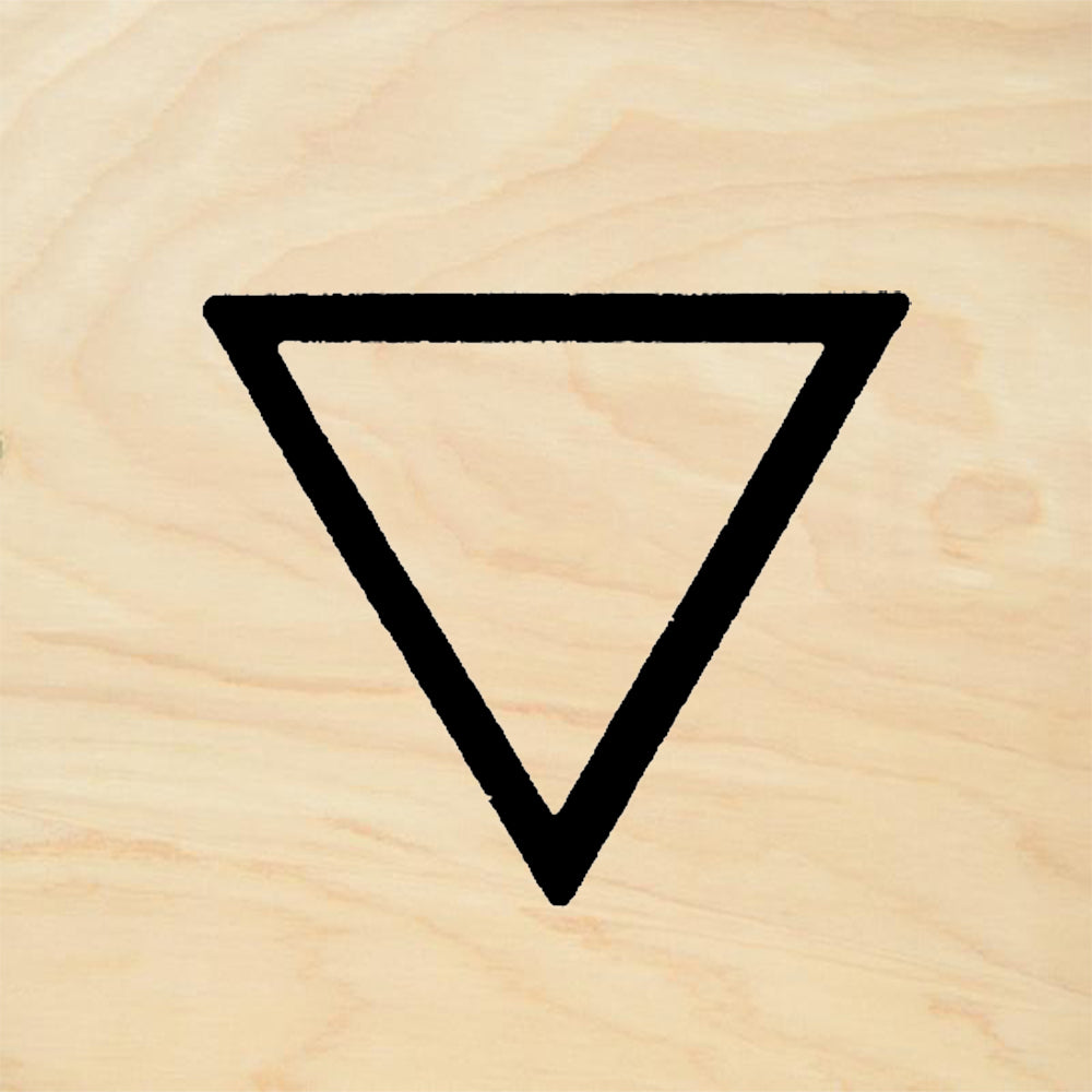 StampaFe Thick Line Triangle Geometric Rubber Art Stamp