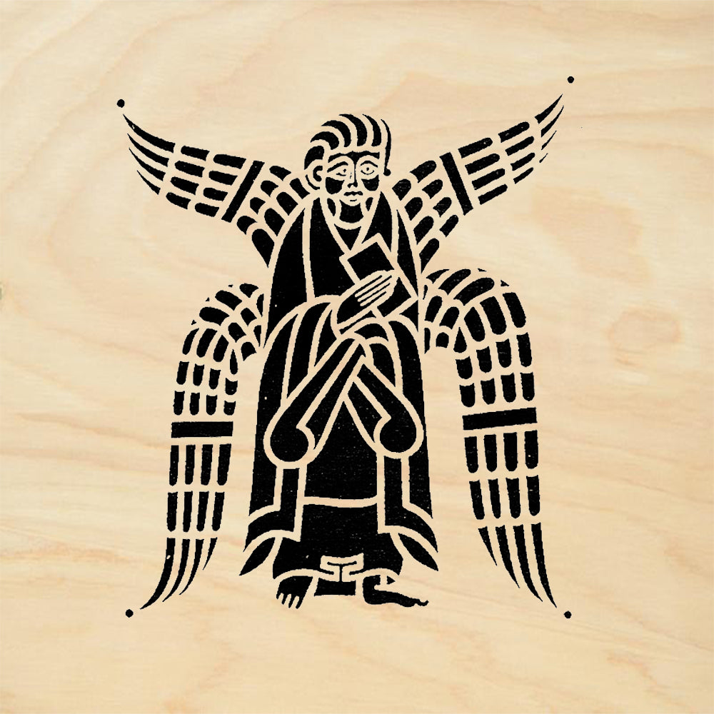 StampaFe Celtic Angel Knotwork Winged Figure Rubber Art Stamp