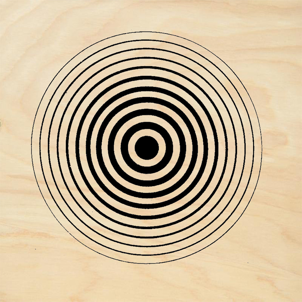 StampaFe Concentric Circles Bold Target Bullseye Rubber Art Stamp
