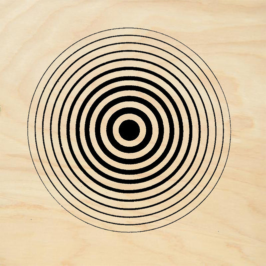 StampaFe Concentric Circles Bold Target Bullseye Rubber Art Stamp