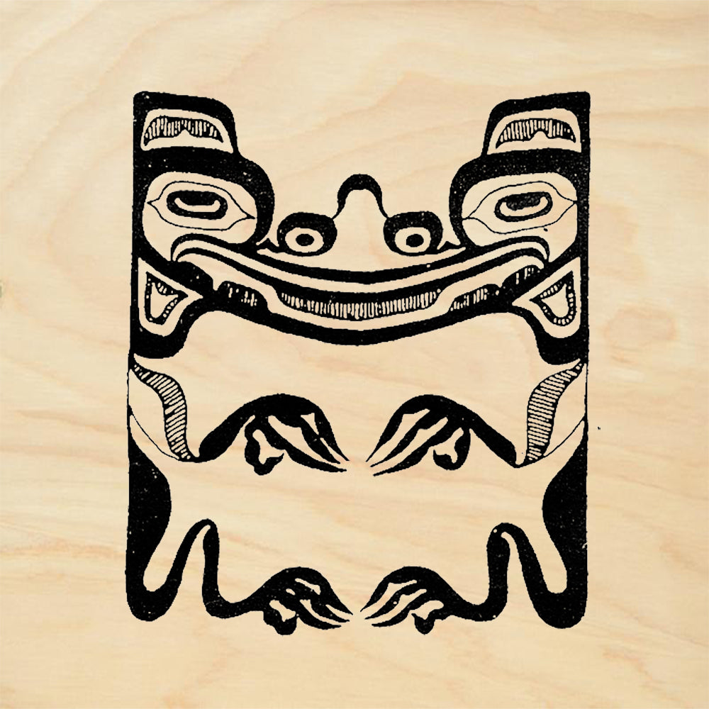 StampaFe Bear Spirit Stylized Bear Face Rubber Art Stamp