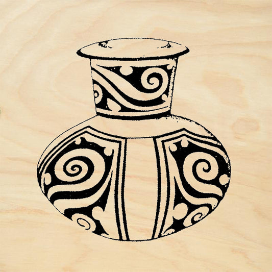 StampaFe Zuni Pot Southwest Pottery Vessel Rubber Art Stamp