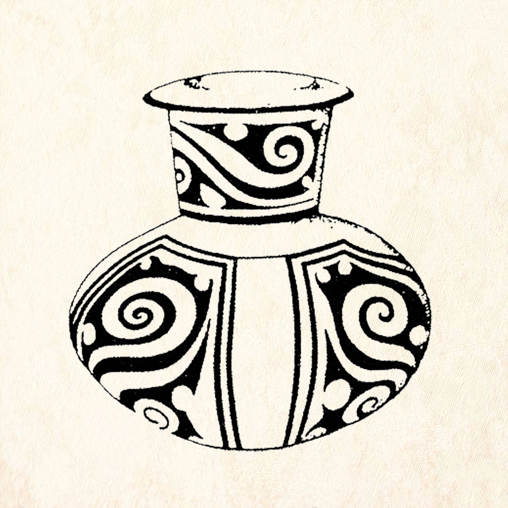 StampaFe Zuni Pot Decorative Pottery Vessel Rubber Art Stamp