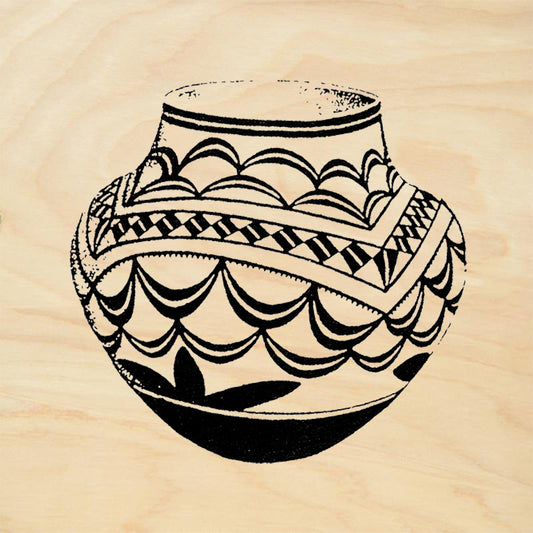 StampaFe Squared Square Op Art Square Spiral Illusion Rubber Art Stamp