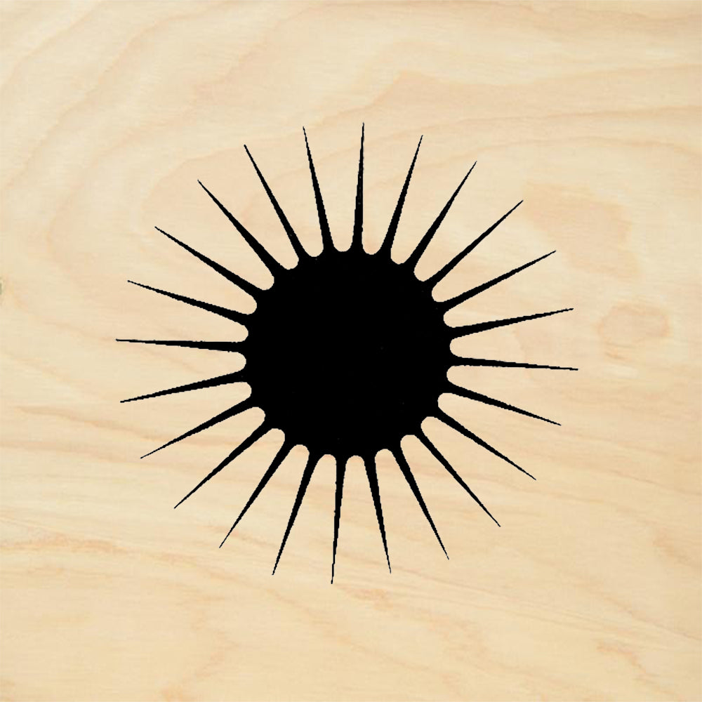 StampaFe Radiant Spot Bold Sunburst Sea Urchin Rubber Art Stamp