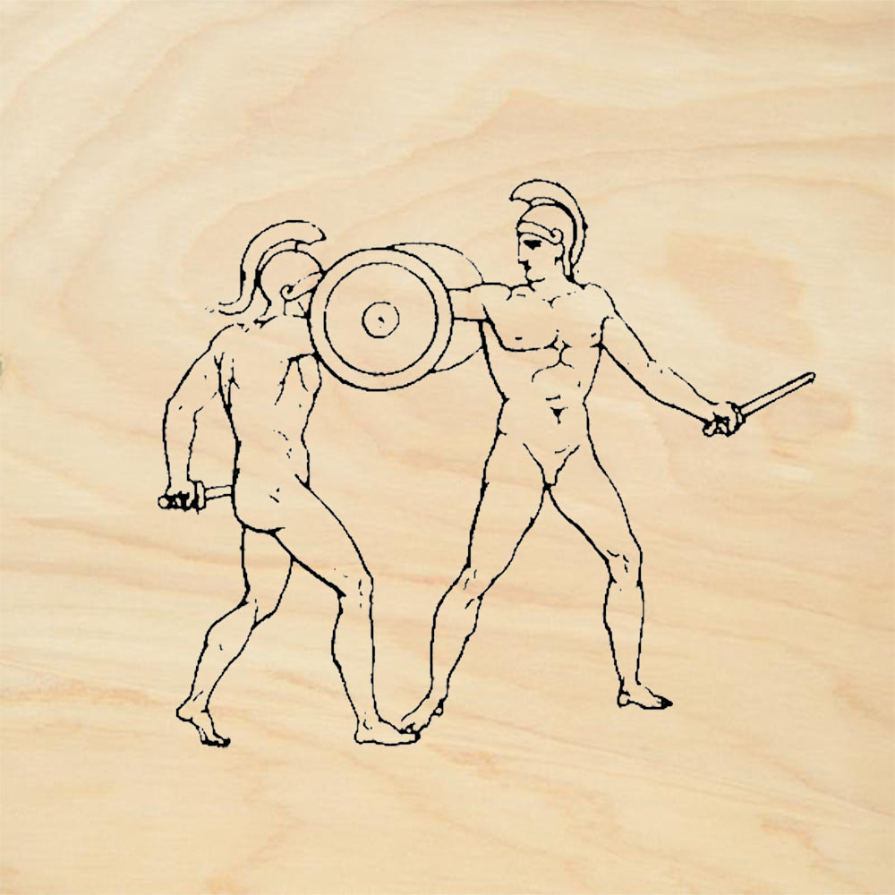 StampaFe Gladiators Greek Roman Warriors Combat Rubber Art Stamp