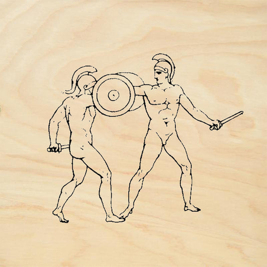 StampaFe Gladiators Greek Roman Warriors Combat Rubber Art Stamp