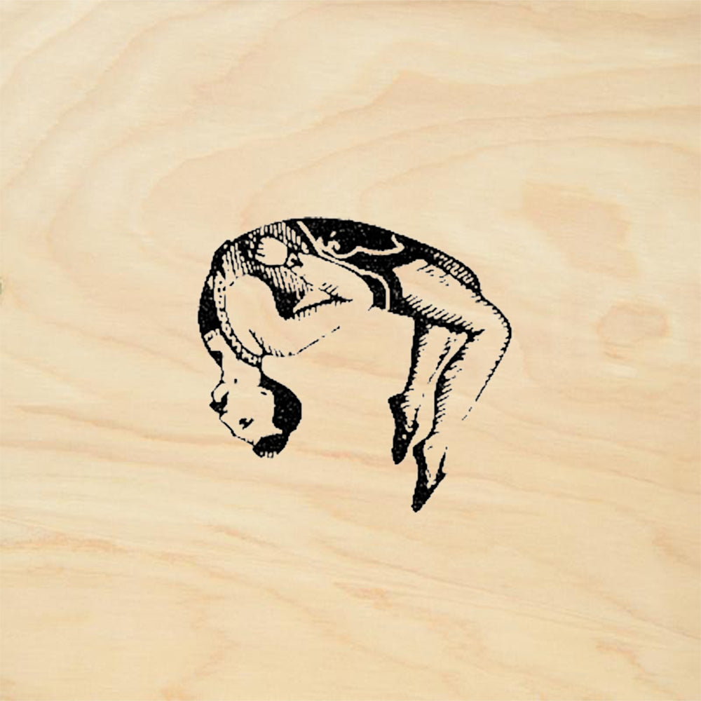 StampaFe Backflip Acrobat Tumbling Figure Rubber Art Stamp